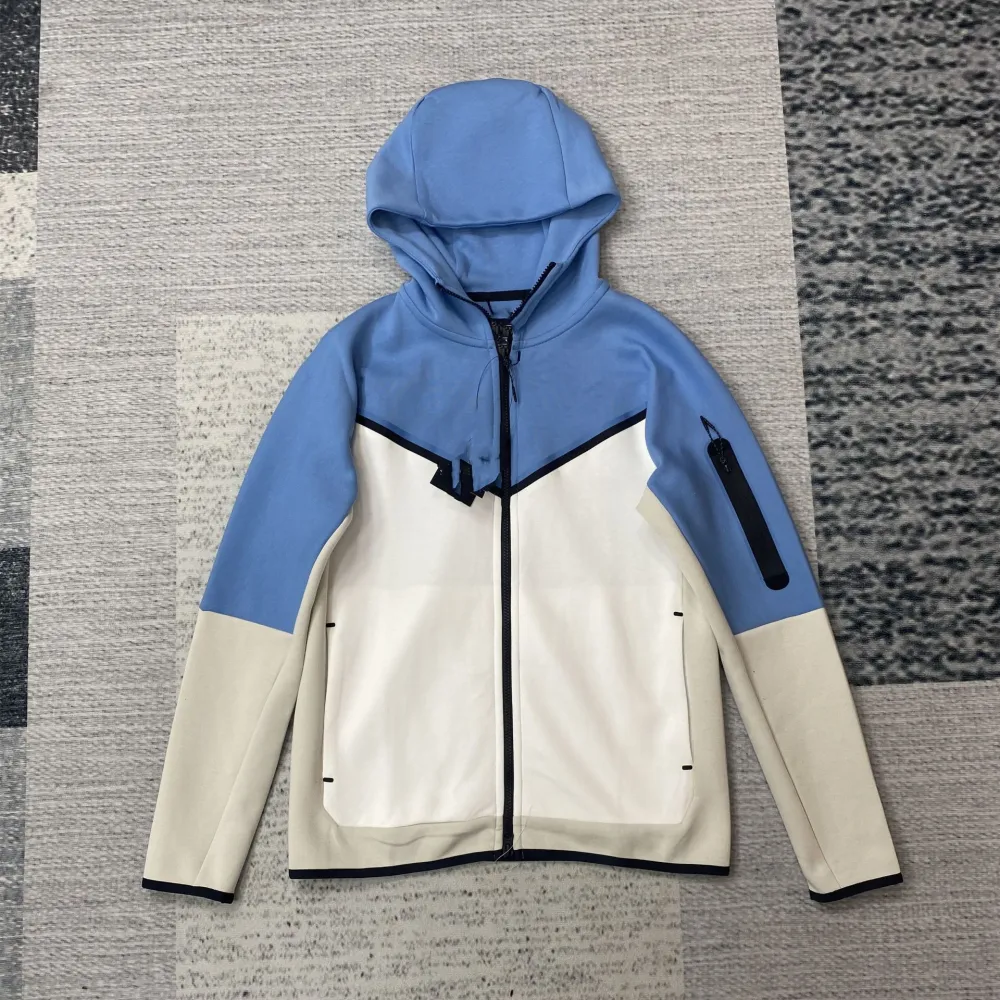 Men's Cotton Knitting Hooded Zipper Sweater Sports Casual Jacket