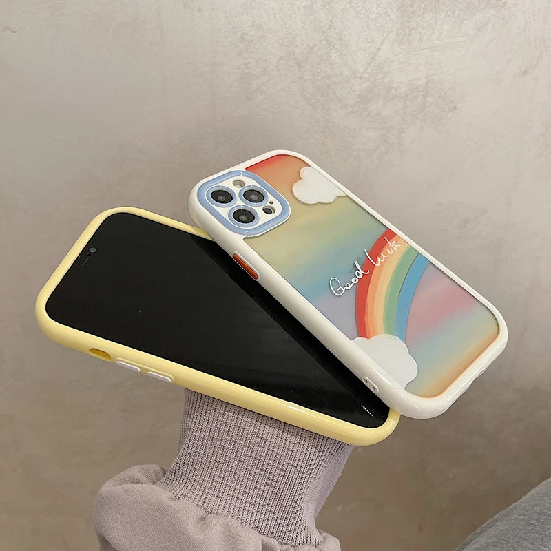 English Cloud Rainbow Phone Case