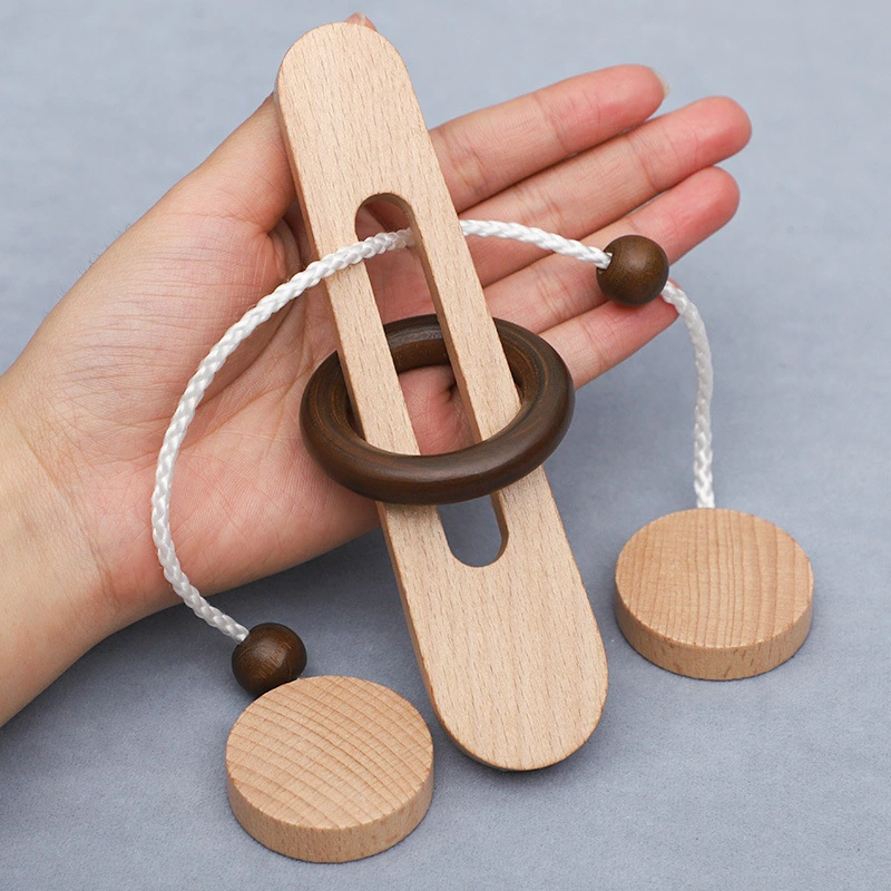 Wooden Magic Ring Escape To Solve The Ring Intellectual Toys