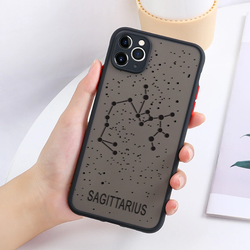 Constellation Simple Letter Mobile Phone Case Is Fully Covered With Fine Holes