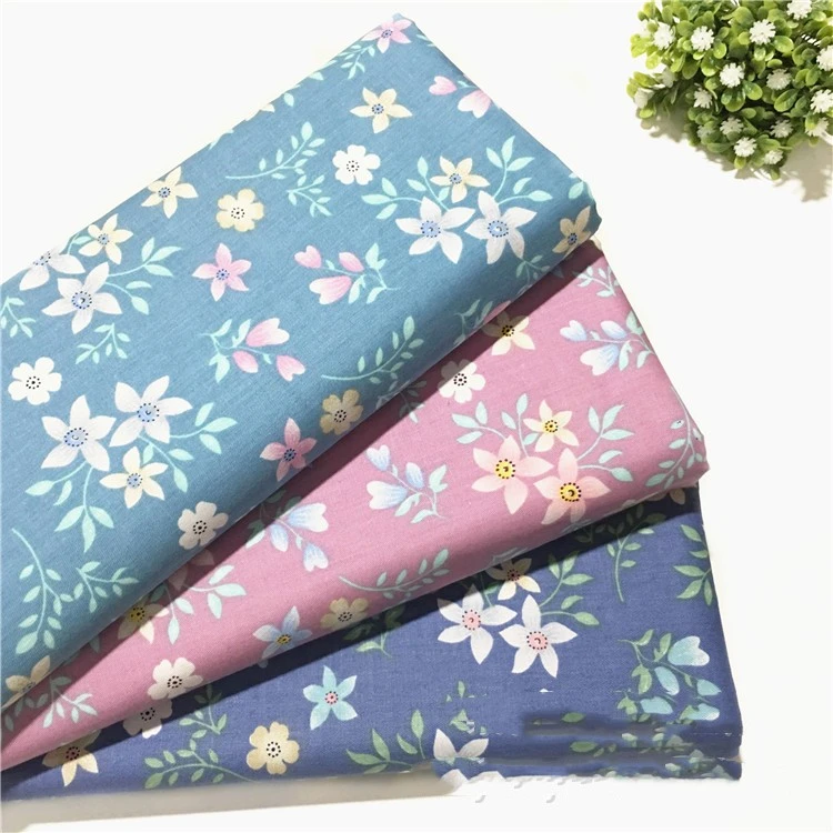 Japanese Small Floral Cotton Twill Fabric