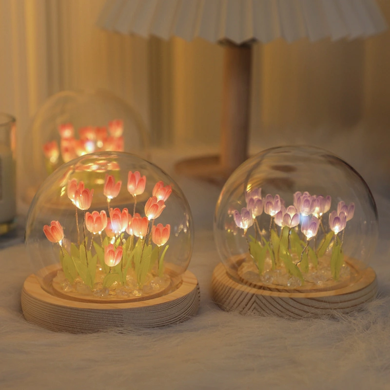 Handmade Tulip Night Light Ornaments DIY Material Package