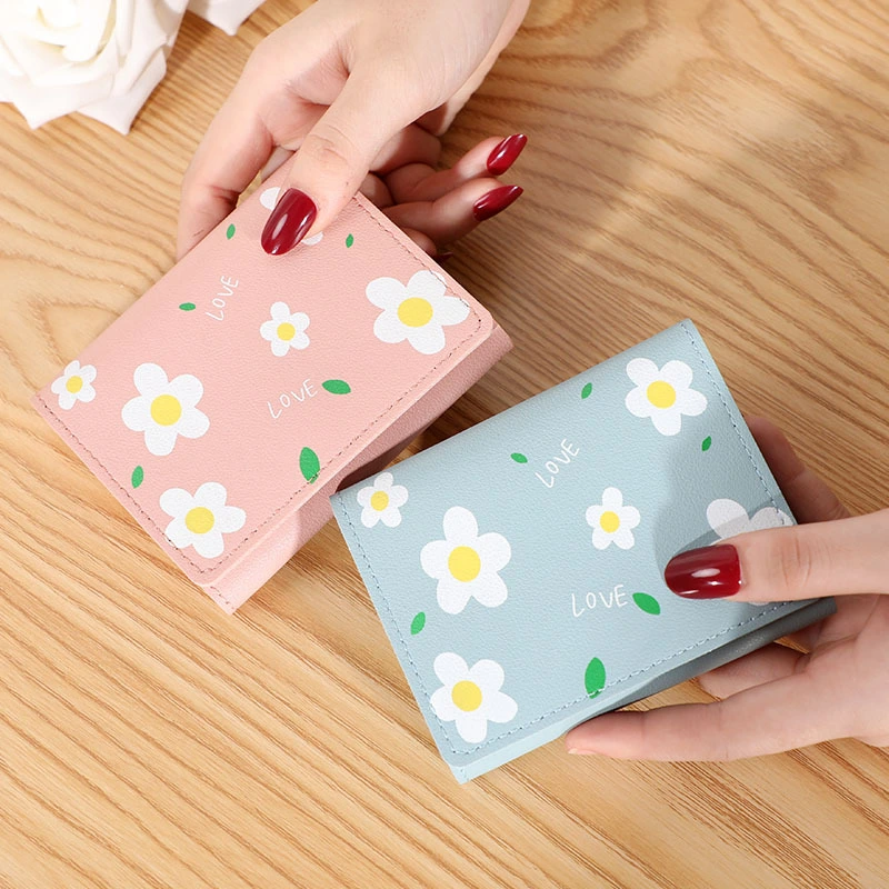 Short Creative Fashion Wallet Print Buckle