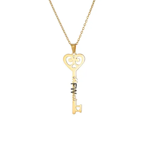 FW Monogram Key Pendant