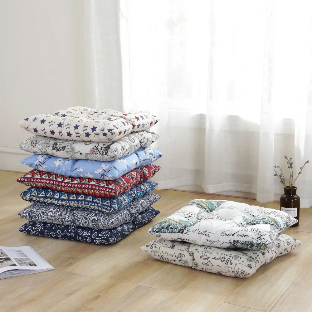 Household Cotton And Linen Canvas Tatami Cushions