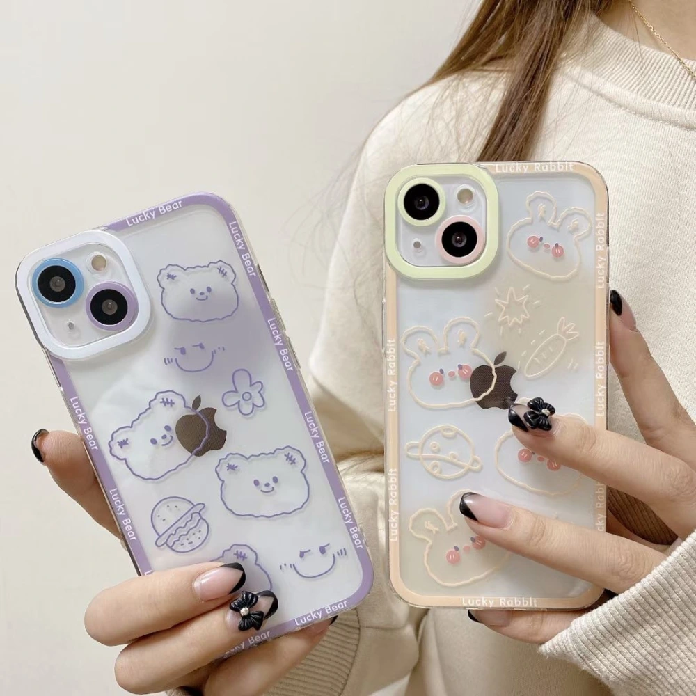 Transparent Cartoon Protective Shell