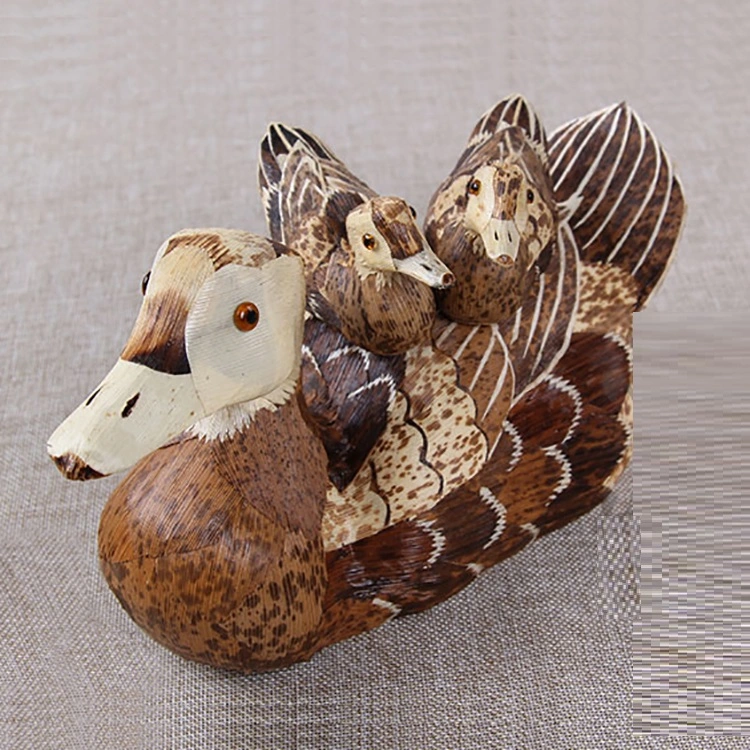 Pure Handmade Folk Craft, Bamboo Duck Shell, Bamboo Shoot Skin, Bamboo Weaving, Duck Tea Pet Ornaments