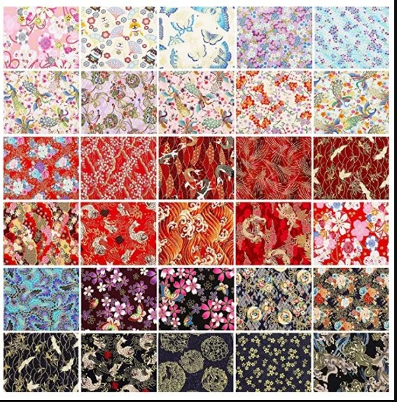 Diy Handmade Patchwork Group Pure Cotton Thickened Cotton Hemp Printed Fabric