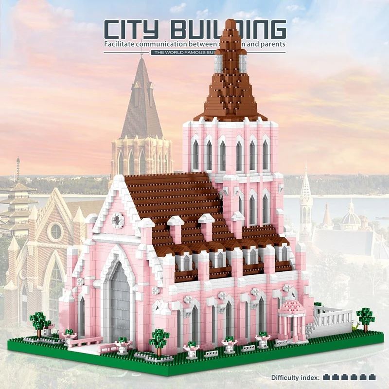 Building Blocks High Difficulty Huge Type Over 18 Years Old Building Patchwork Wedding Manor