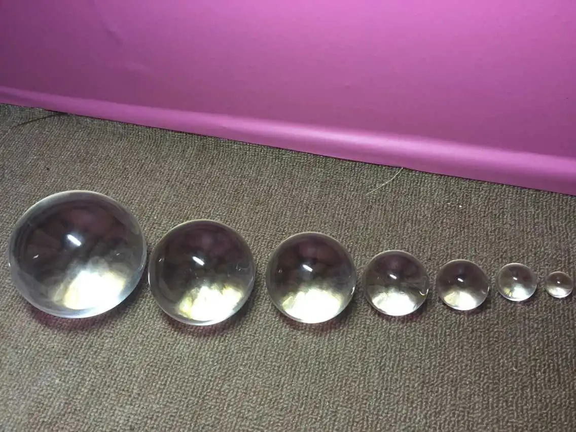 Solid Glass Transparent Crystal Ball Ornament
