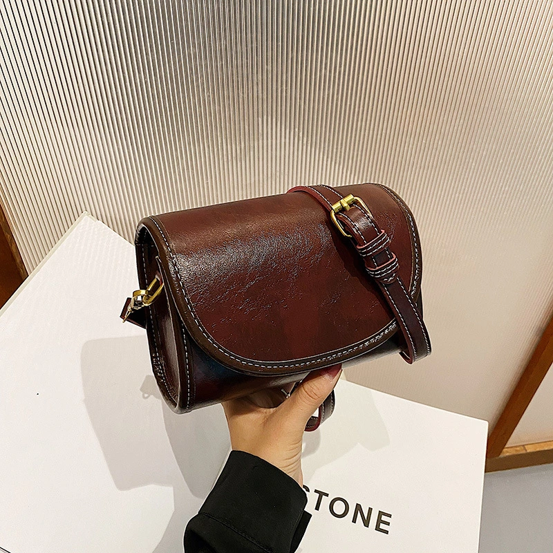 Small Texture Portable Small Square Single Shoulder Crossbody Bag Female
