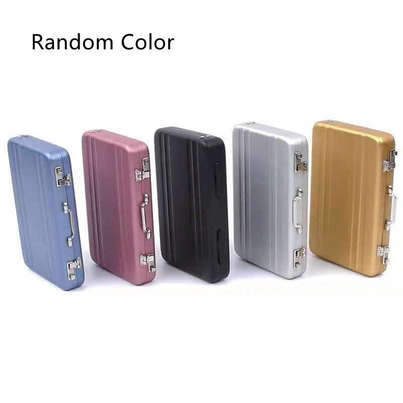 Fashion Simple Solid Color Aluminum Business Card Box