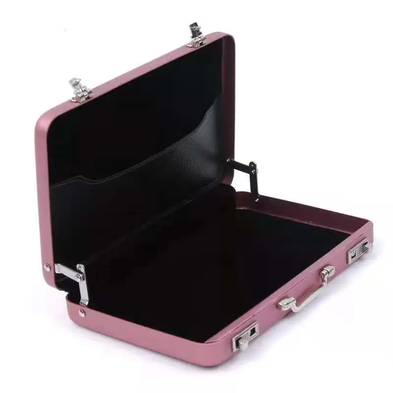 Fashion Simple Solid Color Aluminum Business Card Box