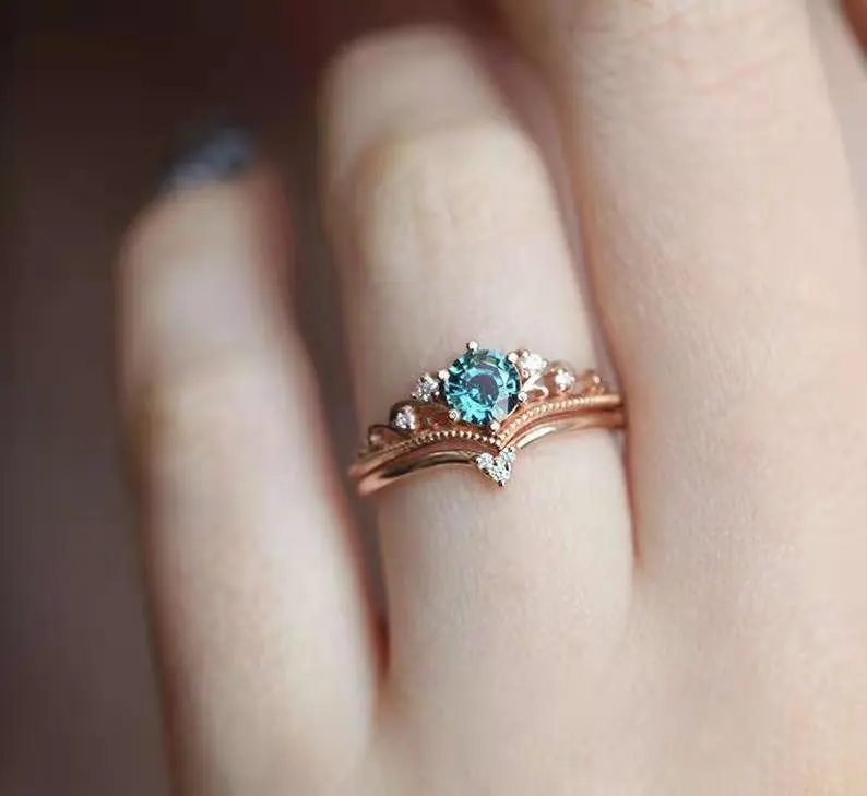 Fashion Plating Rose Gold Women's Rings