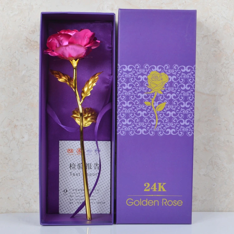 Fashion And Personalized Gold Foil Rose