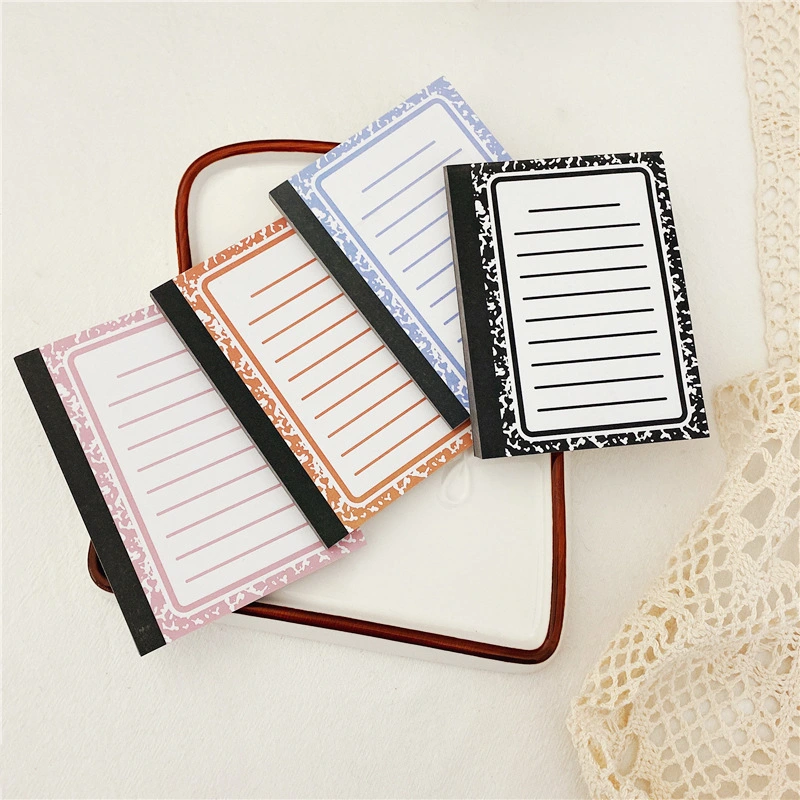 Student Notepad Milk Striped Striped Long Non-adhesive Notepad