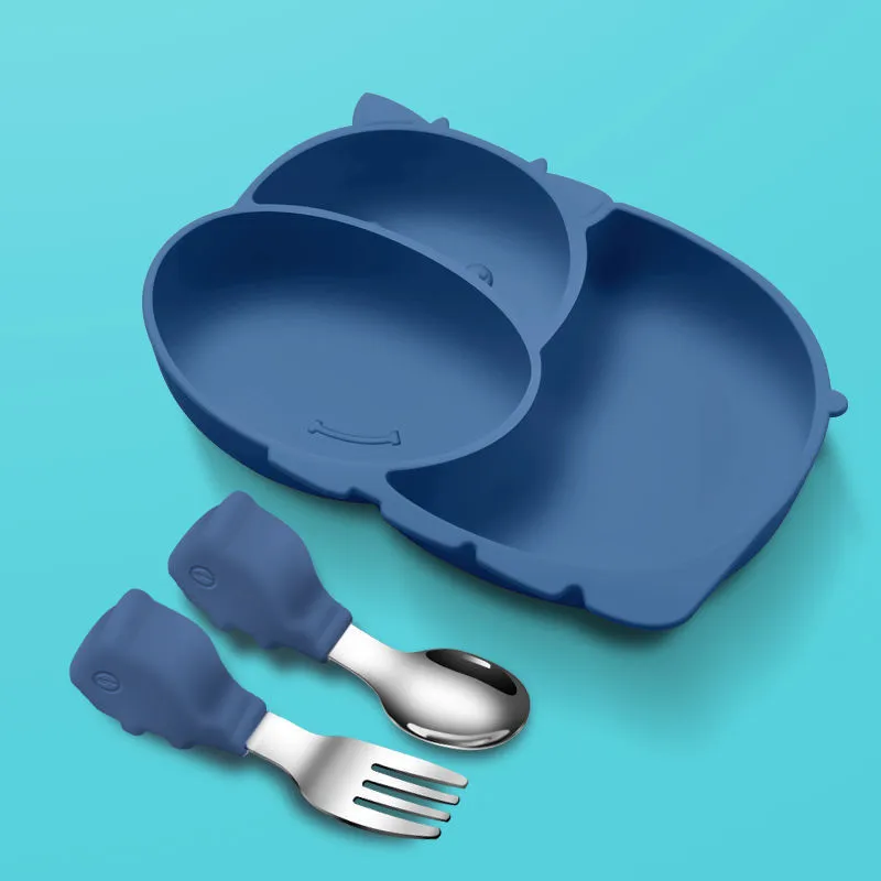 Children's Plate Divided Eating Tableware Set