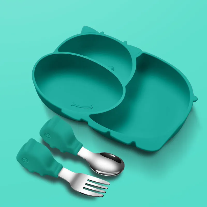 Children's Plate Divided Eating Tableware Set