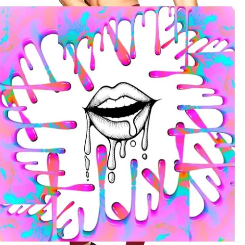 Kiss Drip lips