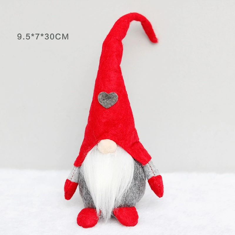 Faceless Doll Standing Small Doll Decorations Santa Claus Decorations