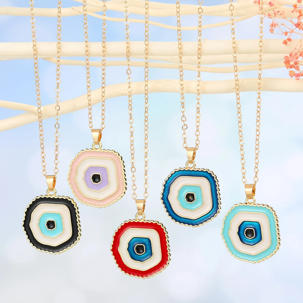 Fashion Devil's Eye Necklace Multi-layer Round Eye Pendant