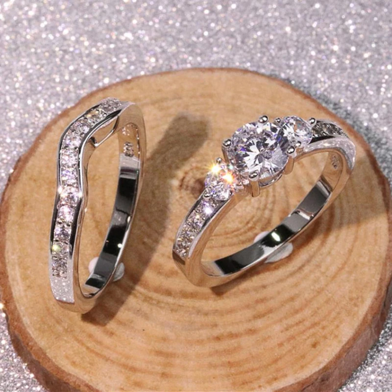 Alloy Female Ring Couples Gift Set Ring Ornaments Female