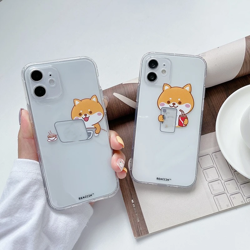 Cartoon Suitable For 12pro Transparent Soft Shell All-inclusive Anti-fall Phone Case