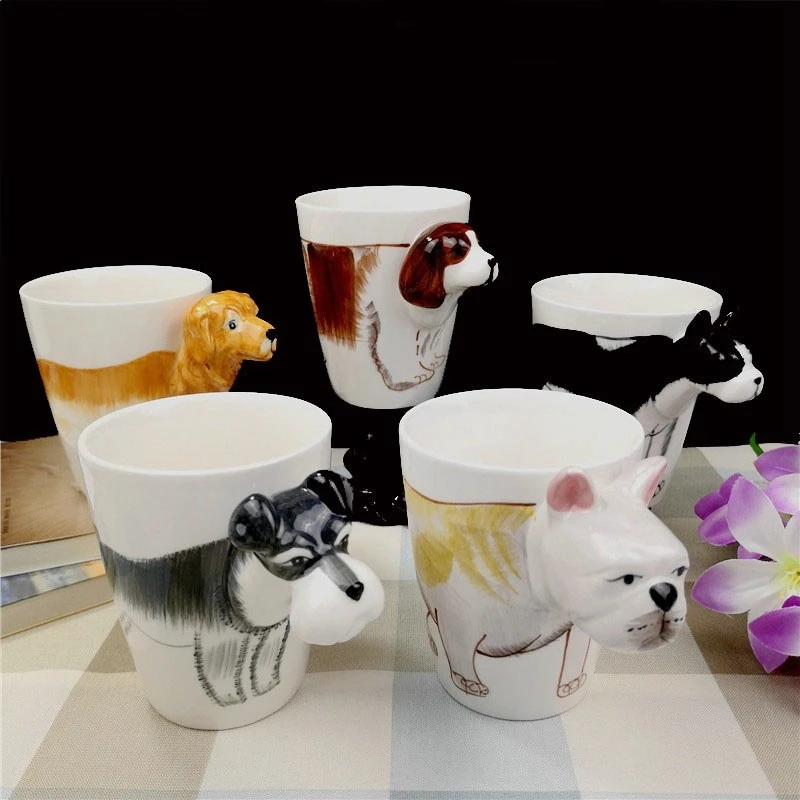 Creative Ceramic Water Cup Of Cartoon Dog