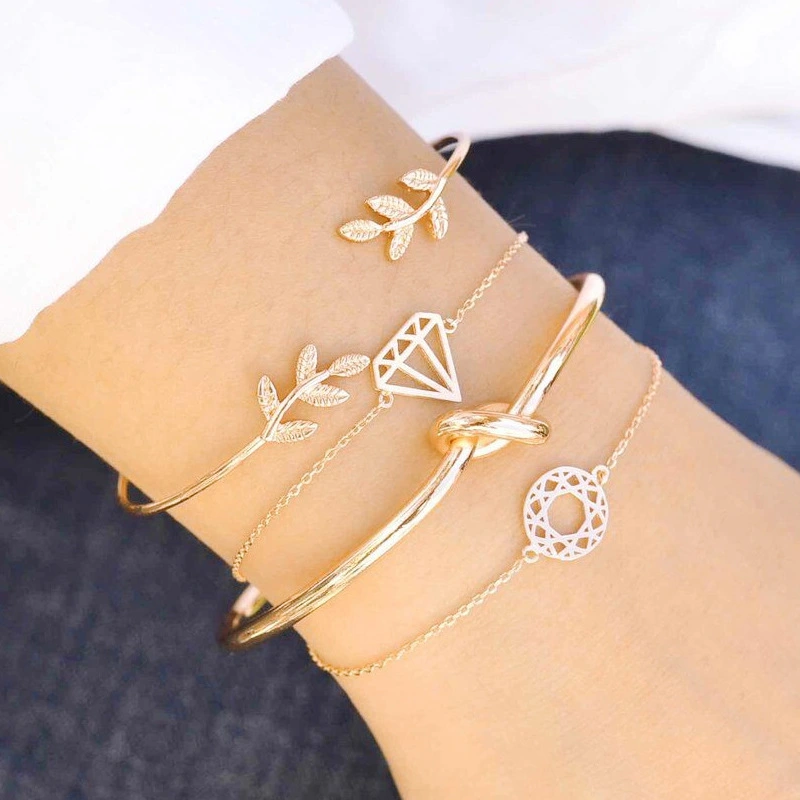 European And American Simple New Geometric Chain Cold Wind Bracelet