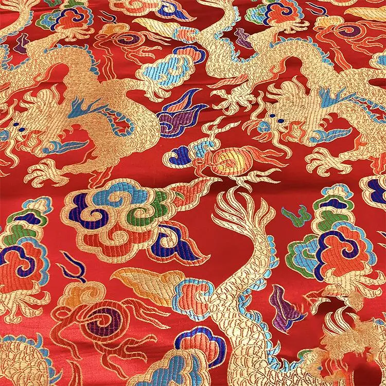 75cm Chinese Style Dragon Cheongsam Fabric Brocade