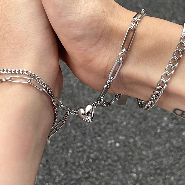 Magnet Heart Bracelet Women's Fashion Couple Niche Design