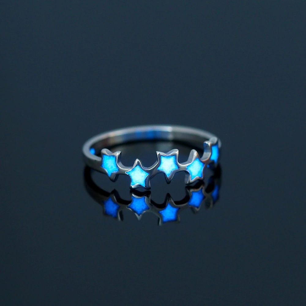 Fashion Luminous Love Retro Fluorescent Ring