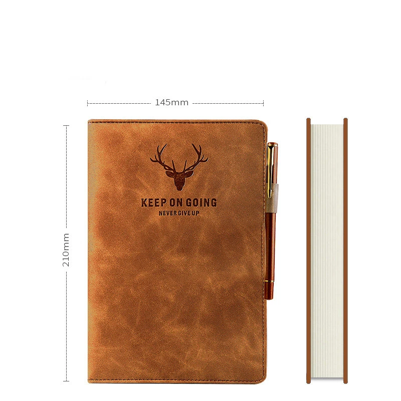 Deer Head Pattern Business Office Notebook