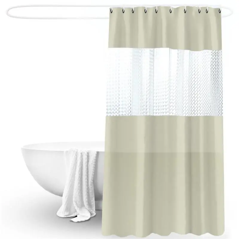 Fashion Shower Curtain 3D Splicing Translucent