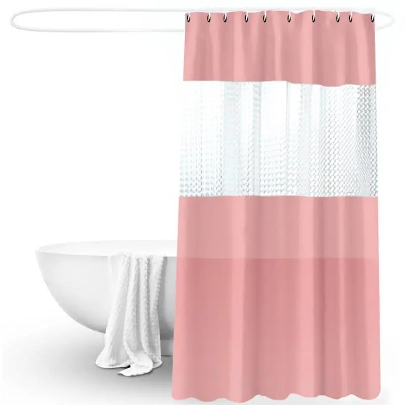 Fashion Shower Curtain 3D Splicing Translucent
