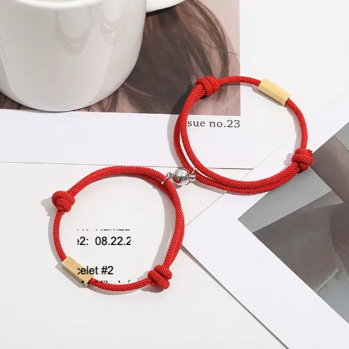 Bracelet #1 Side1:  Hamza ♡ Side2:  08.22.2022  Bracelet #2 Side1:  Hibah ♡ Side2:  08.22.2022