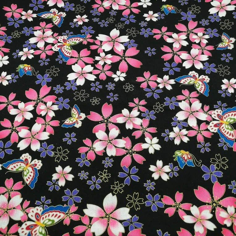 Fashion Simple Cotton Butterfly Print Fabric