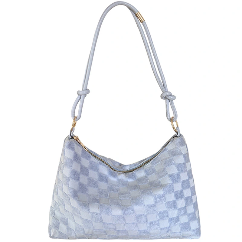 One-shoulder Underarm Chessboard Large Capacity Portable Tote Bag