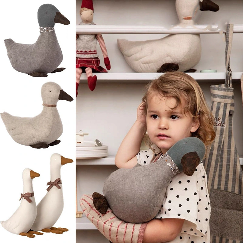 Fabric Cartoon Duck Shape Interactive Grip Doll