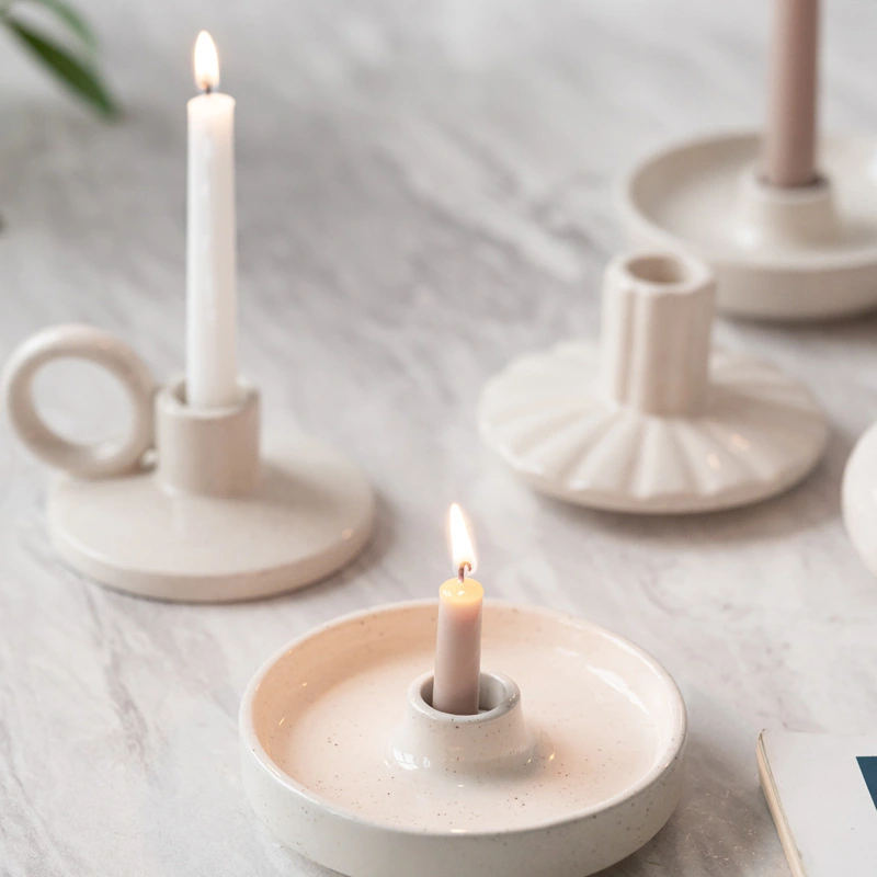 Modern Creative Ceramic Candle Holder Home