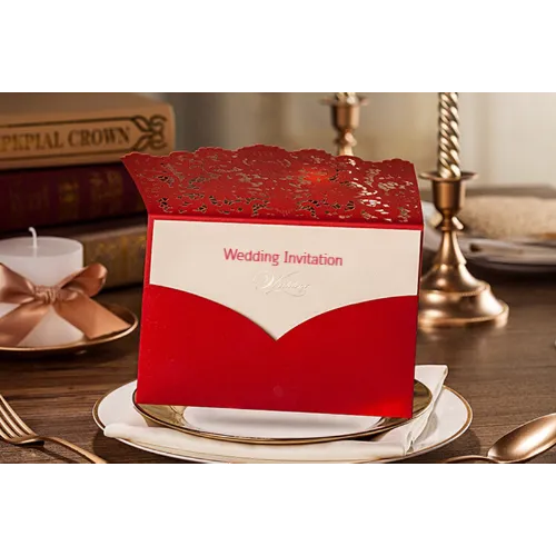 Wedding Invitation Red