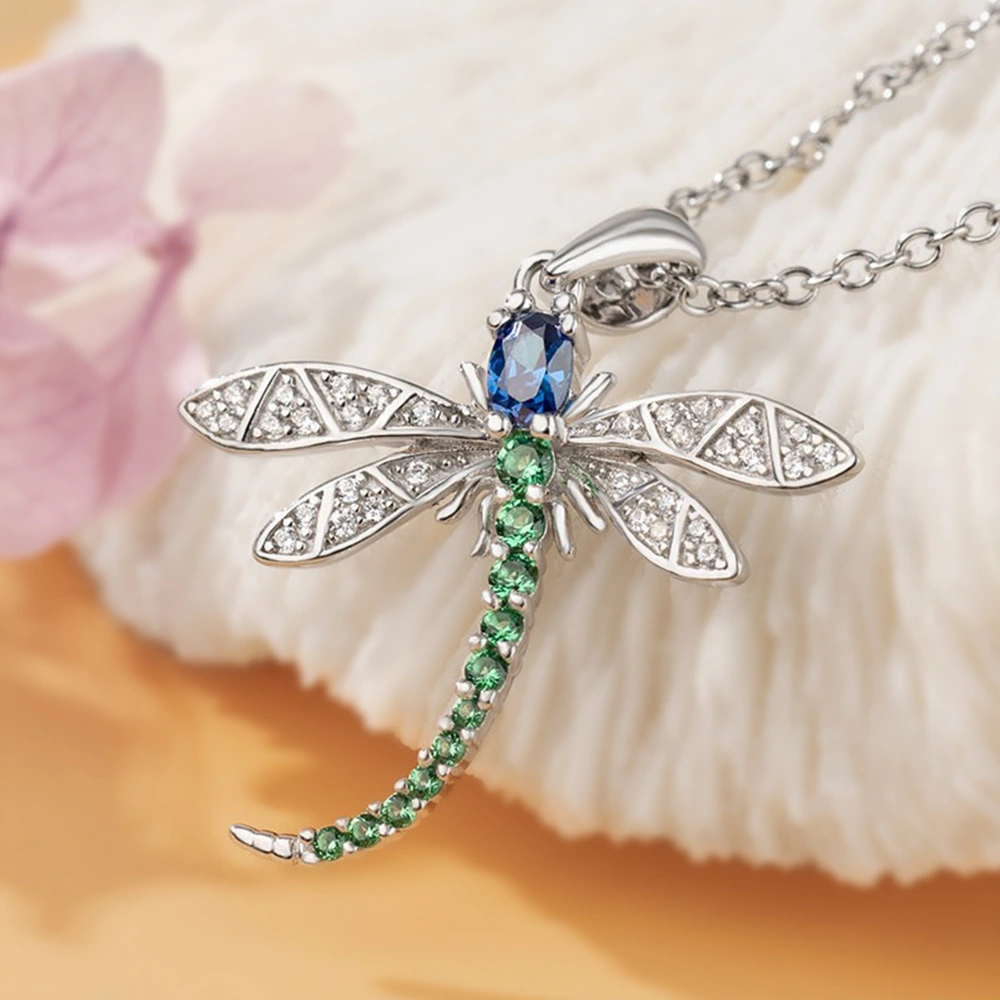 Lovely And Versatile Long Dragonfly Pendant Necklace Female