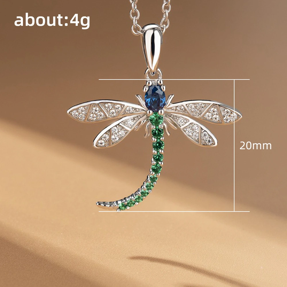 Lovely And Versatile Long Dragonfly Pendant Necklace Female