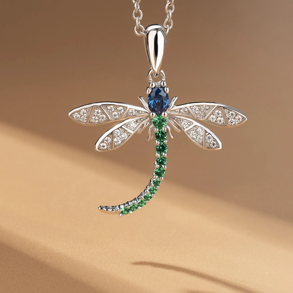 Lovely And Versatile Long Dragonfly Pendant Necklace Female
