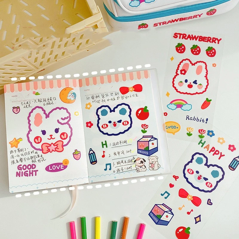 Cartoon PVC Waterproof Hand Account Sticker