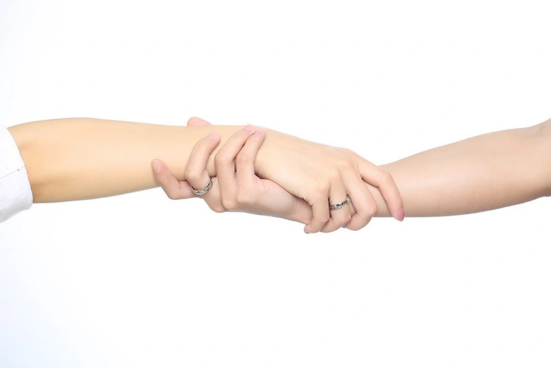 Stainless Steel Couple Ring Tourism Commemoration