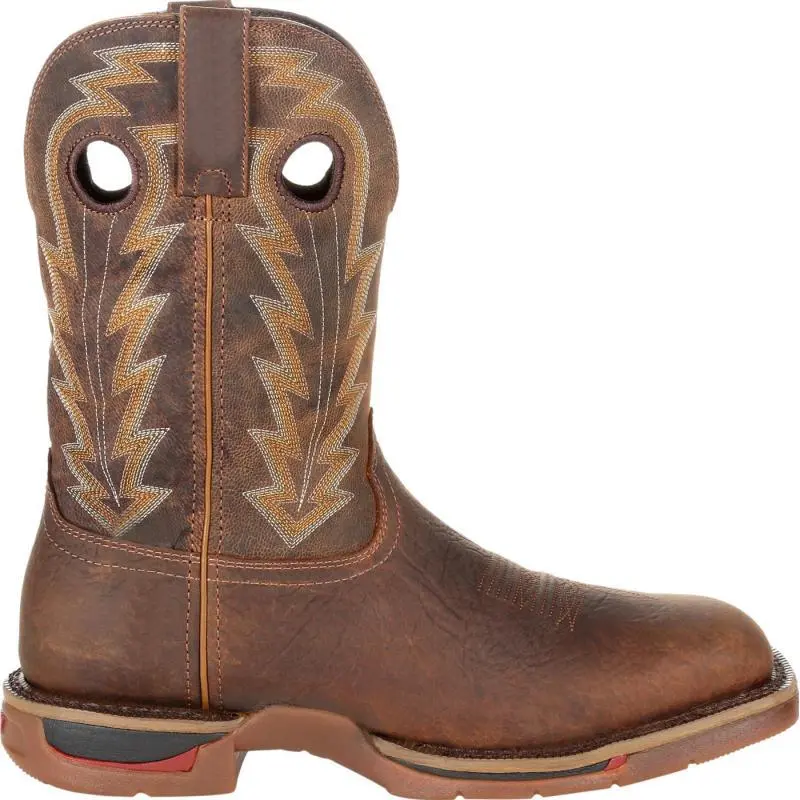 Low-heeled Square-headed Cuffed Boots