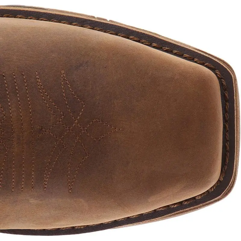 Low-heeled Square-headed Cuffed Boots