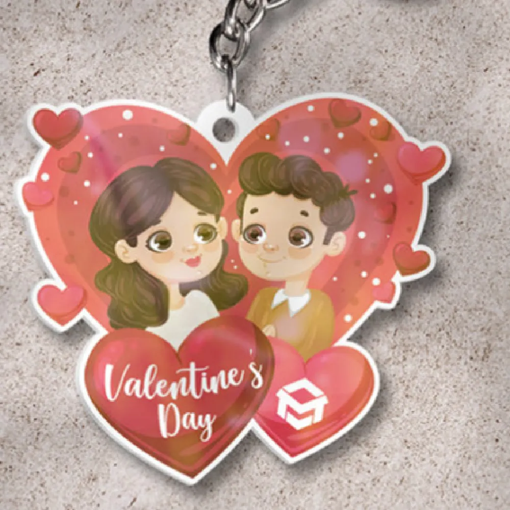 Acrylic Cartoon Double-sided Key Chain