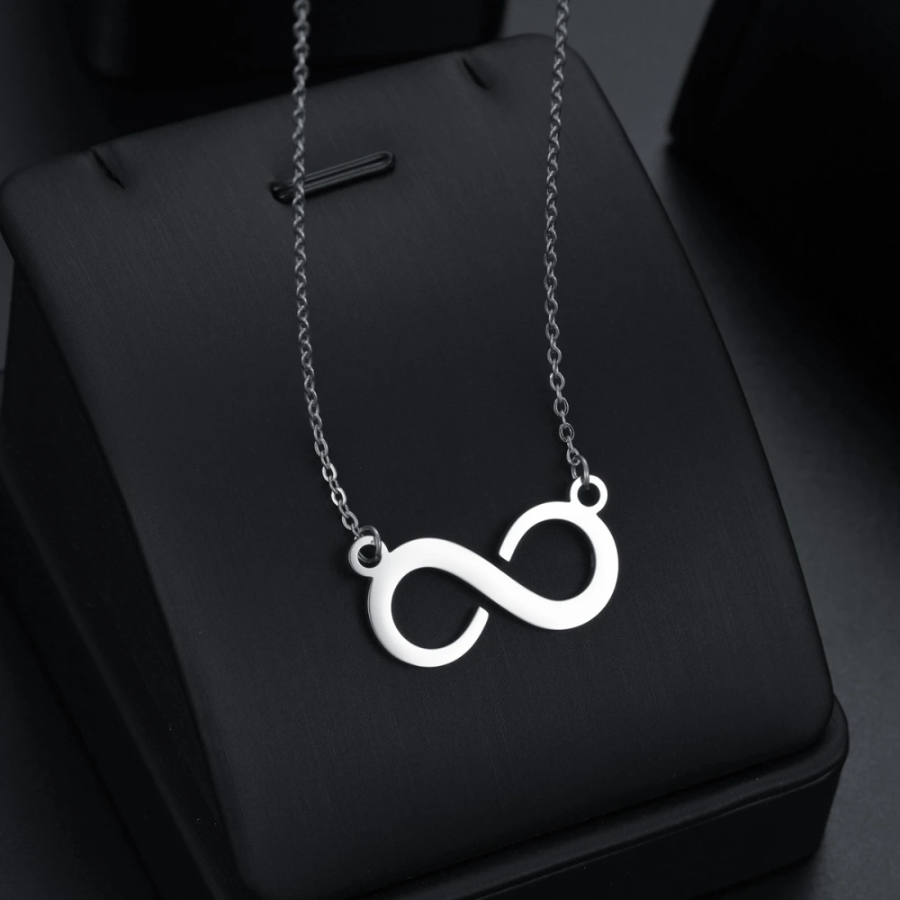 Eight  Pendant Eight Titanium Steel Necklace Infinite Love